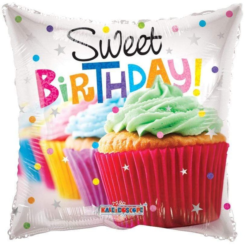 Sweet Birthday Cupcakes 18 Balloon