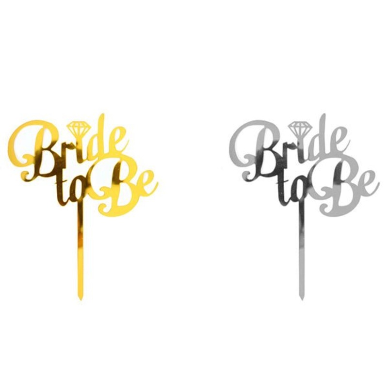 Acrylic Mirror Cake Topper - Bride to Be