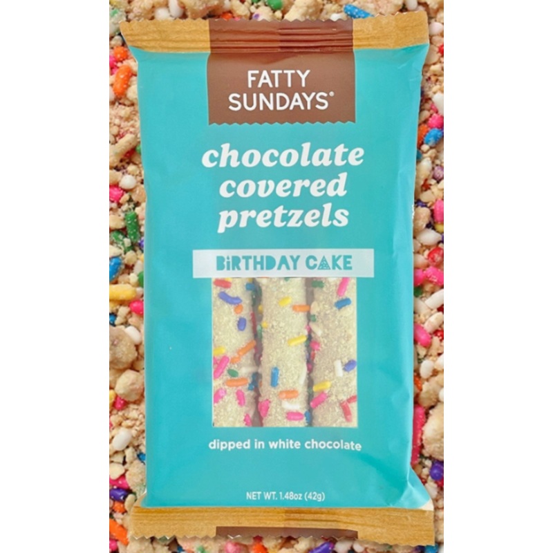 Birthday Cake Chocolate Covered Pretzels