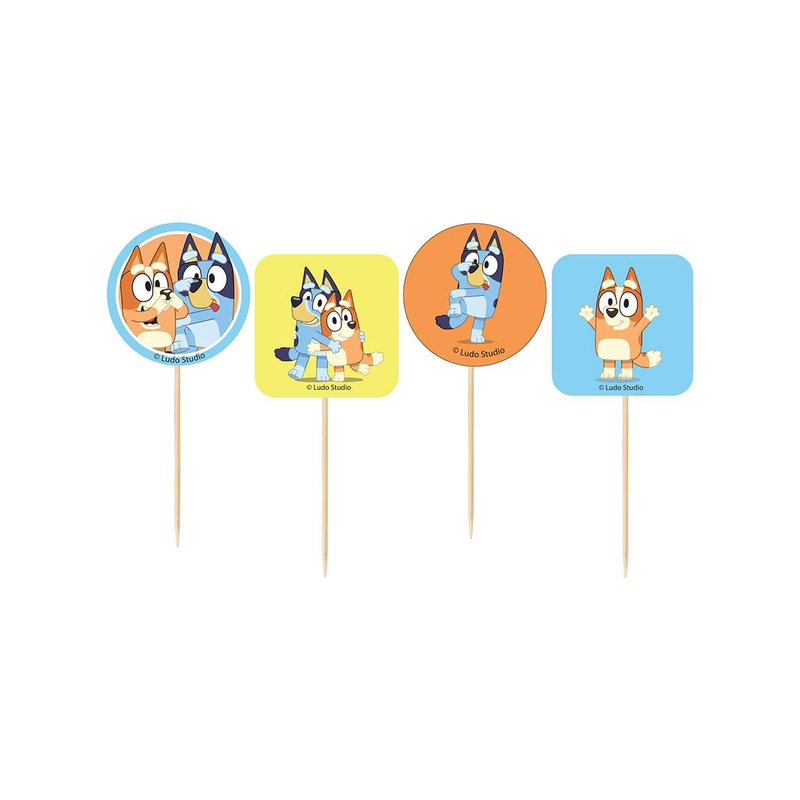 Bluey 24 Pack Cupcake Picks