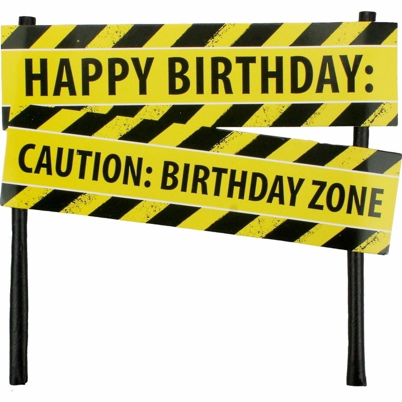 Construction Party Zone Cake Topper