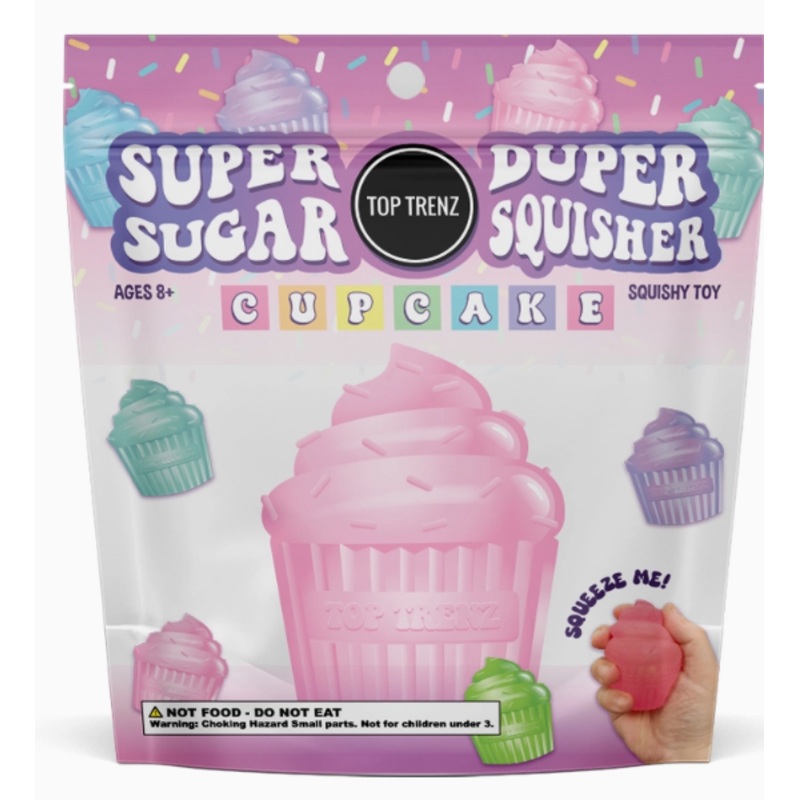 Cupcake Super Duper Sugar Squisher Toy