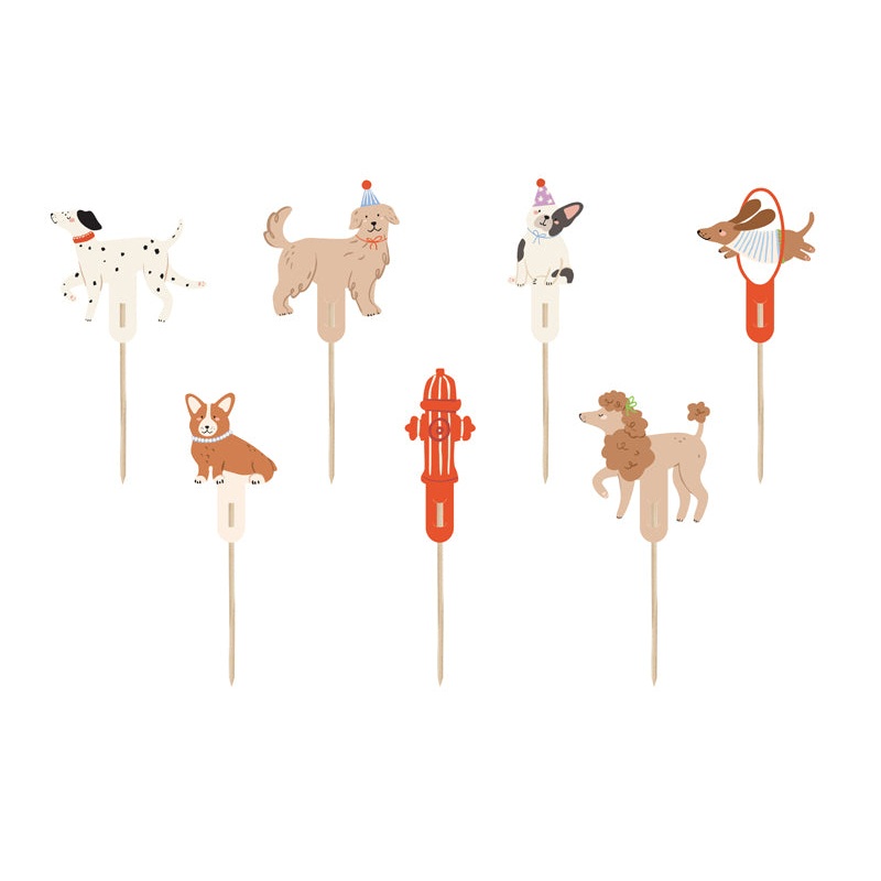 Dogs Cupcake  Toppers