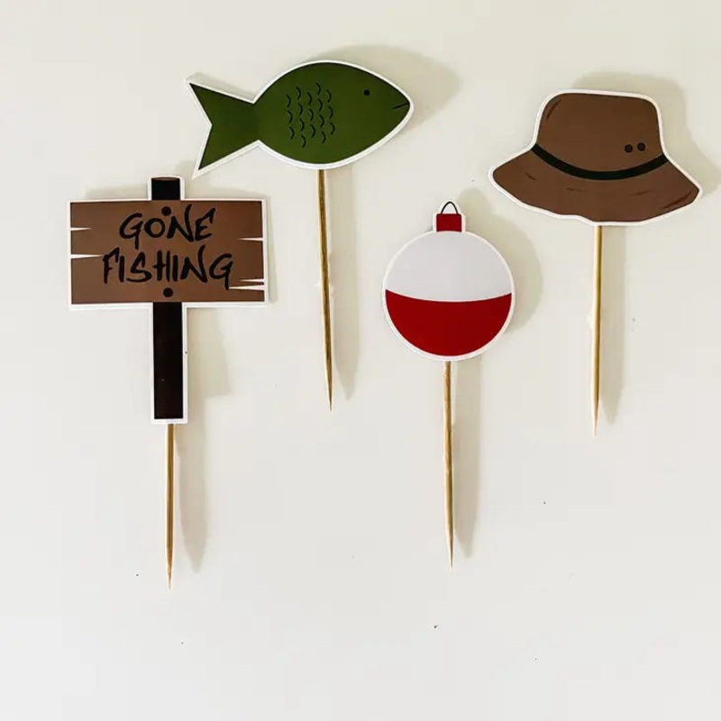 Fishing Cupcake Toppers