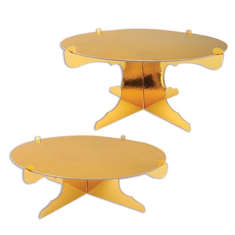 Gold Metallic Cake Stands | Catering