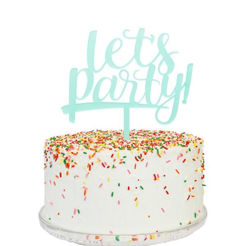 Let's Party Cake Topper