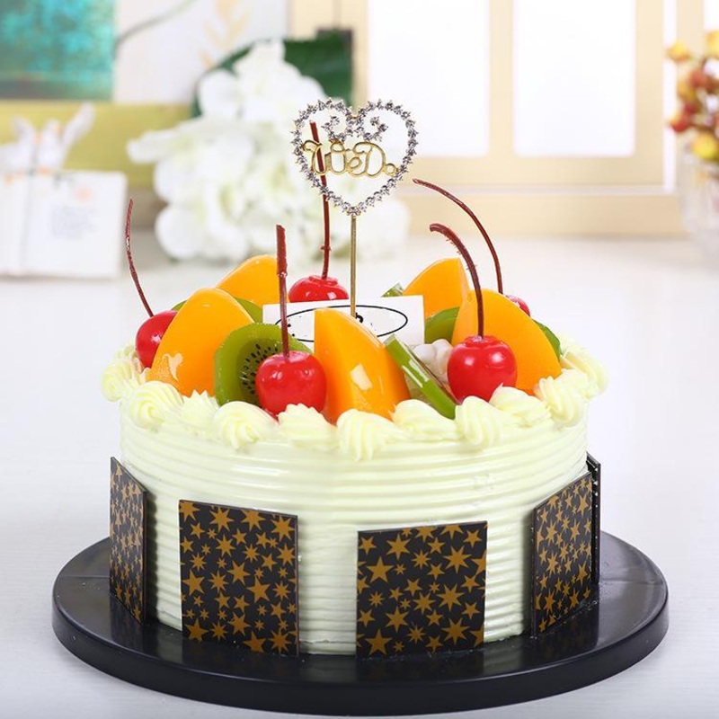 Metal Cake Topper with Crystal - We Do