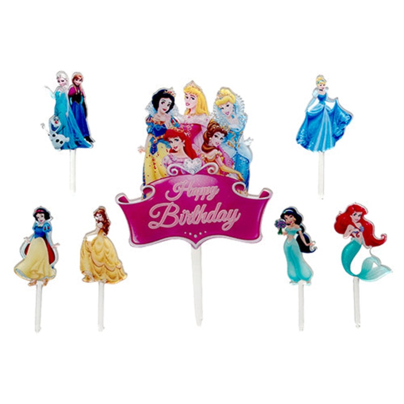 PRINCESS THEME BIRTHDAY CAKE TOPPER SET