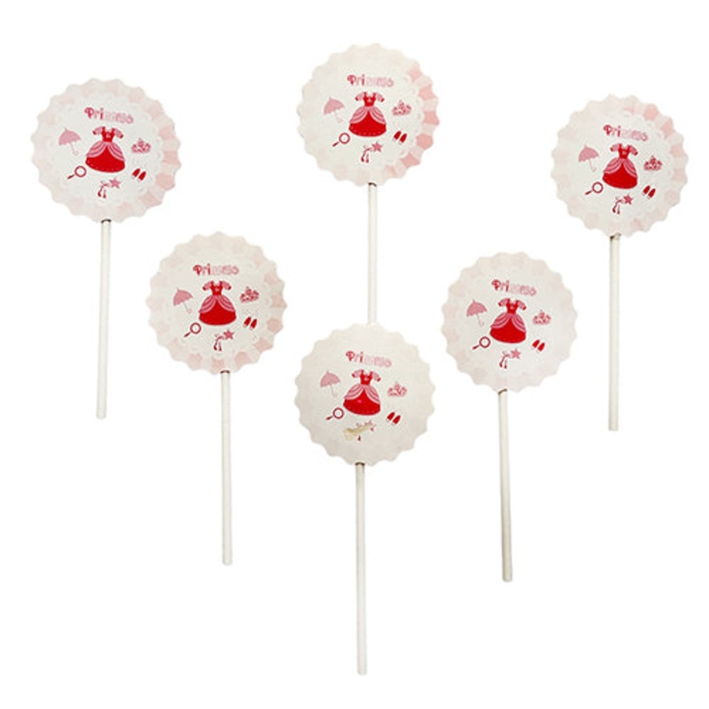 Princess Theme Cup Cake Toppers [6 Nos]