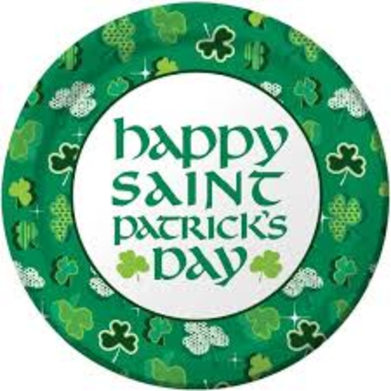 St. Patrick's Day 7" Cake Plates | St. Patrick's Day