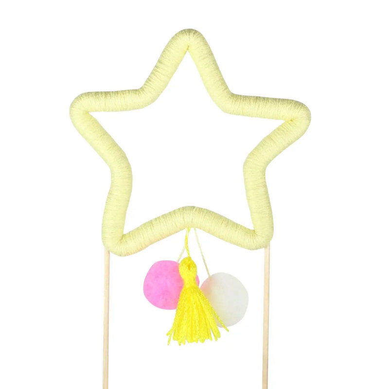 Star Cotton Cake Topper