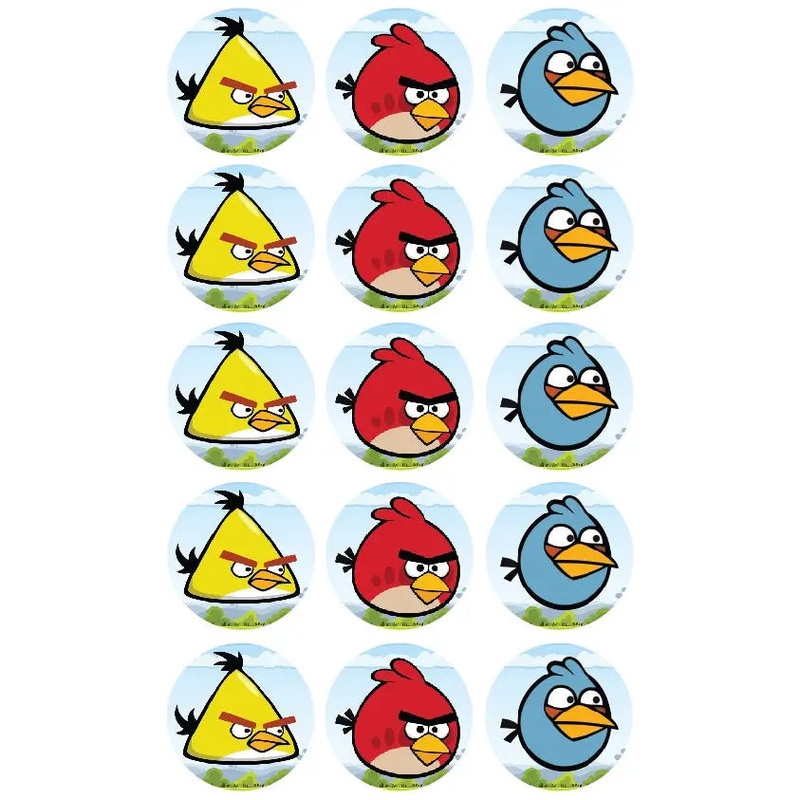 Angry Birds Edible Cupcake Images