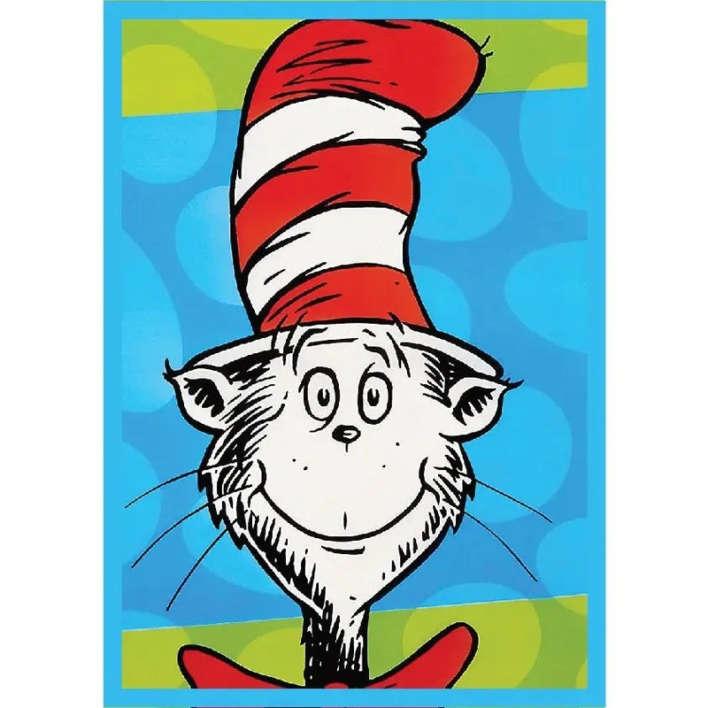 Dr Seuss Cat in the Hat Edible Cake Image - A4 Size