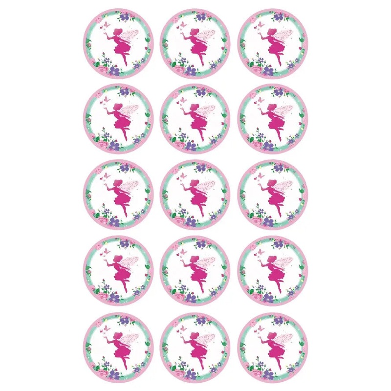 Floral Fairy Edible Cupcake Images