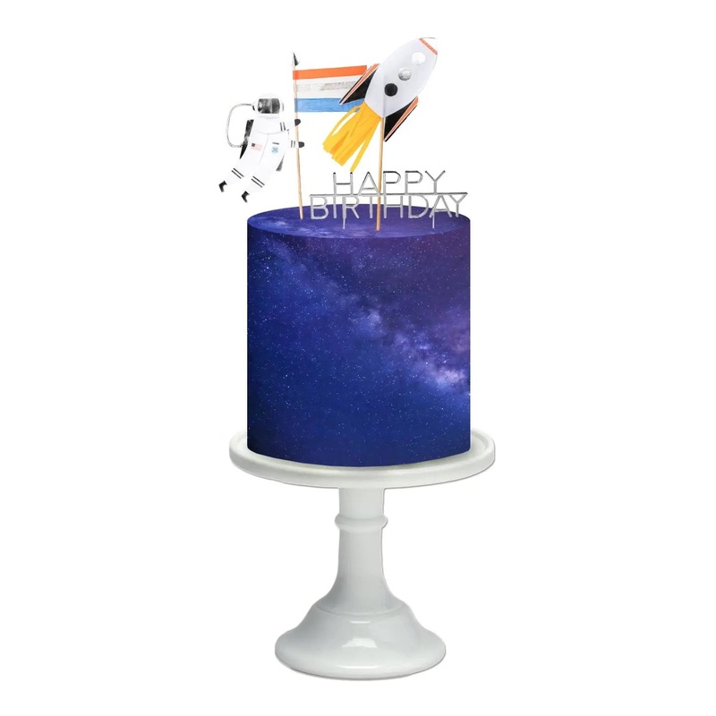 Galaxy Edible Cake Wrap