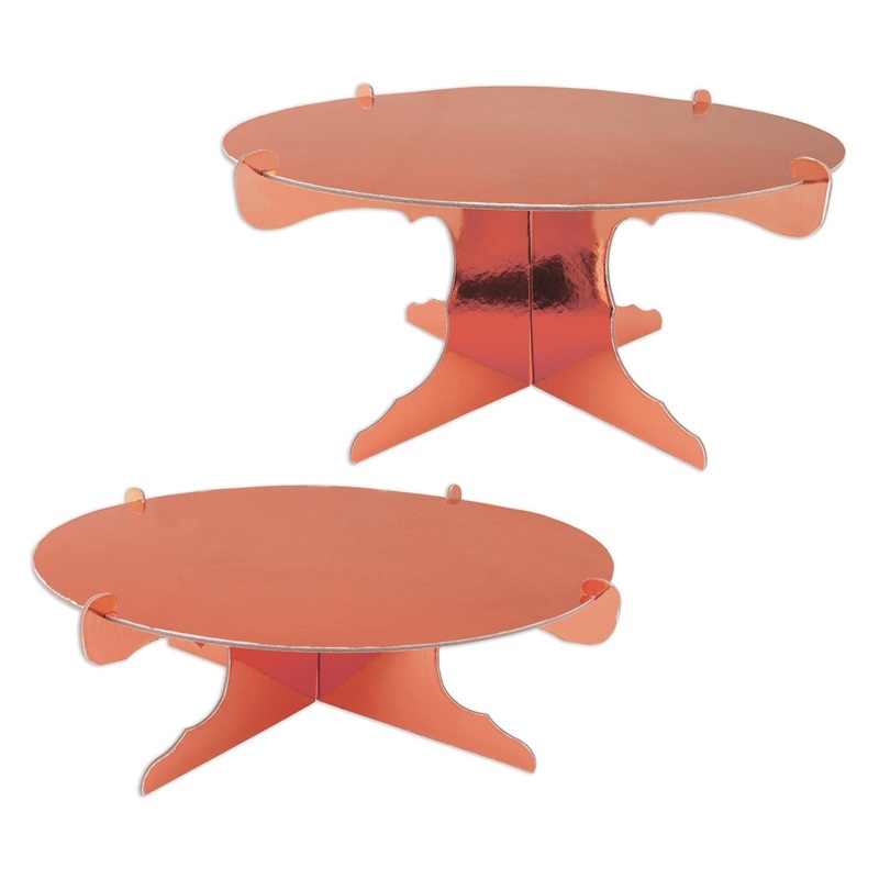Metallic Party Cake Stands (12 Packages)