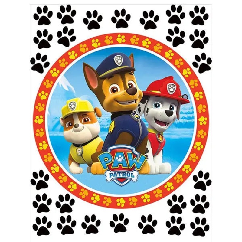Paw Patrol Pups Edible Cake Image with FREE Edible icons