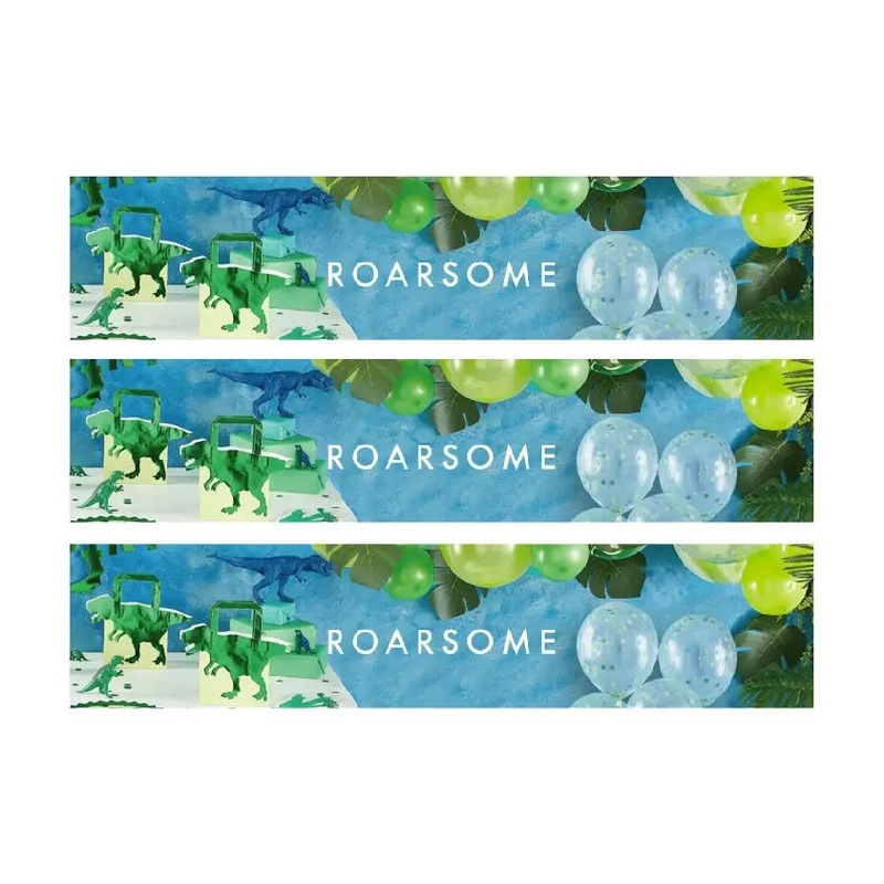 Roarsome Dinosaur Cake Strip Edible Images