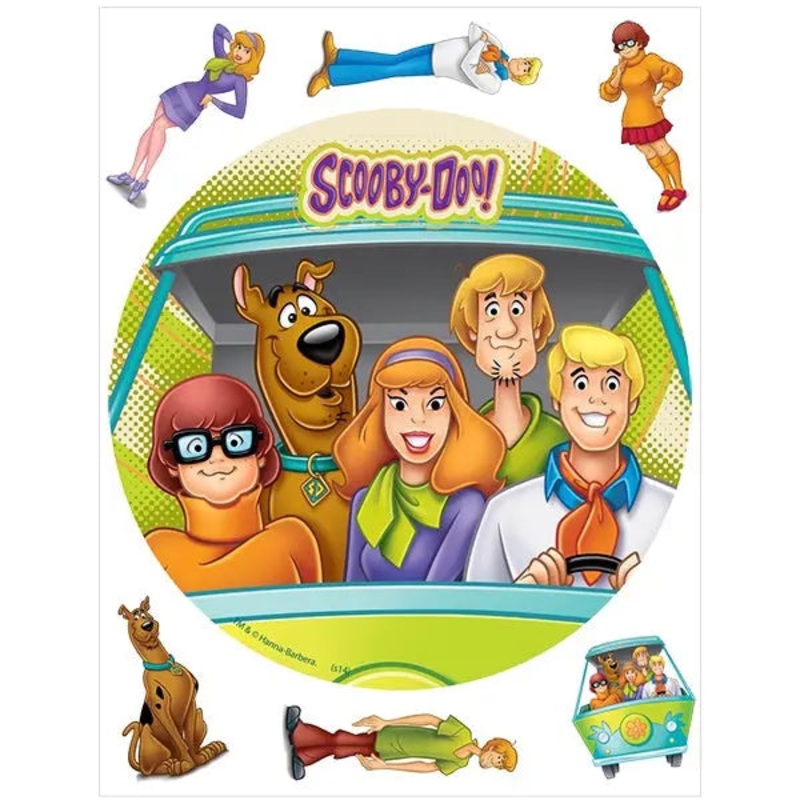 Scooby Doo Edible Cake Image with FREE Edible Icons