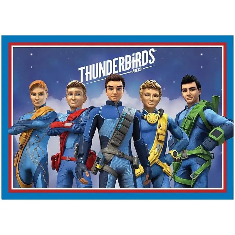 Thunderbirds Are Go Edible Cake Image - A4 Size