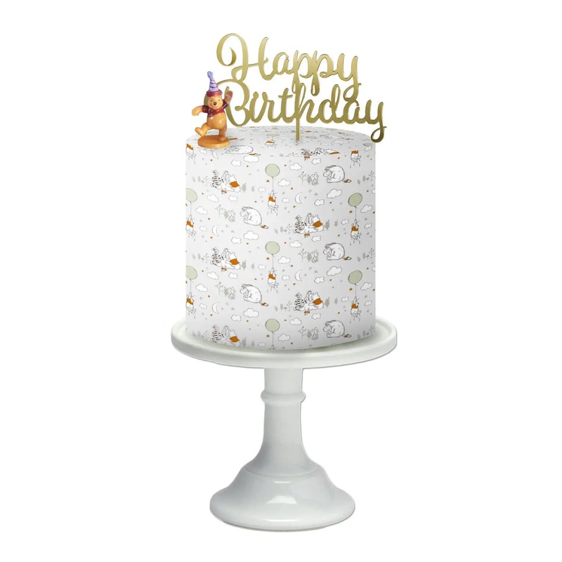 Winnie the Pooh Edible Cake Wrap