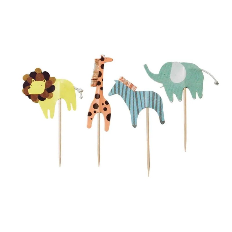 Baby Animals Cupcake Toppers - 8 Pkt