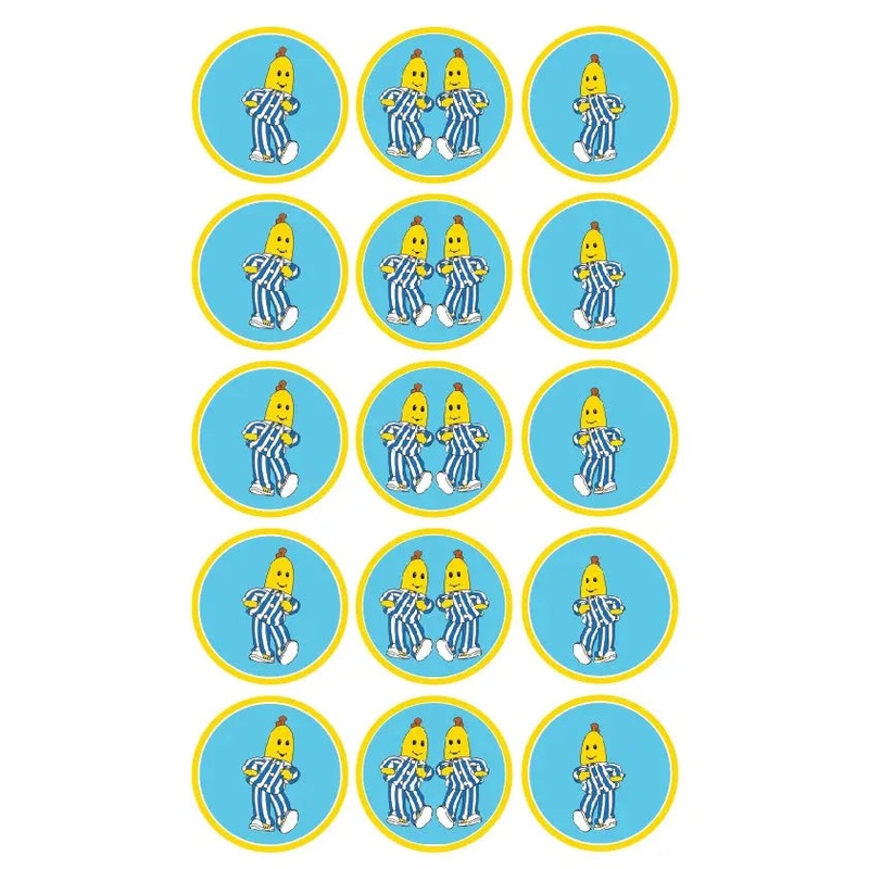 Bananas in Pyjamas Edible Cupcake Images