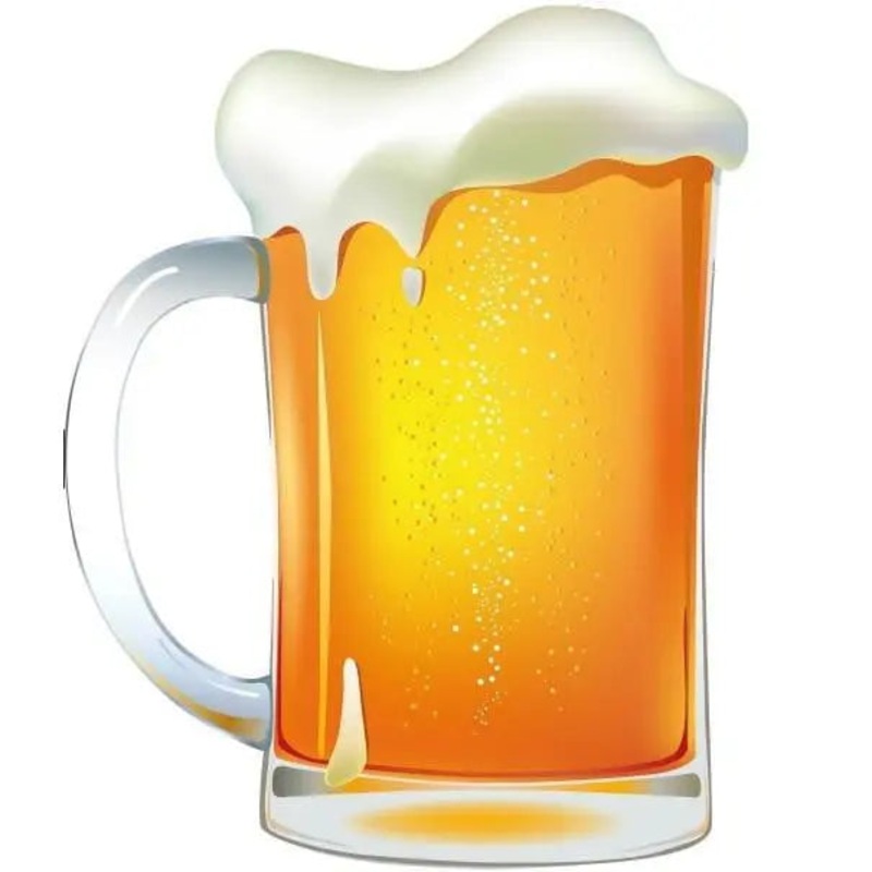 Beer Mug Edible Cake Image