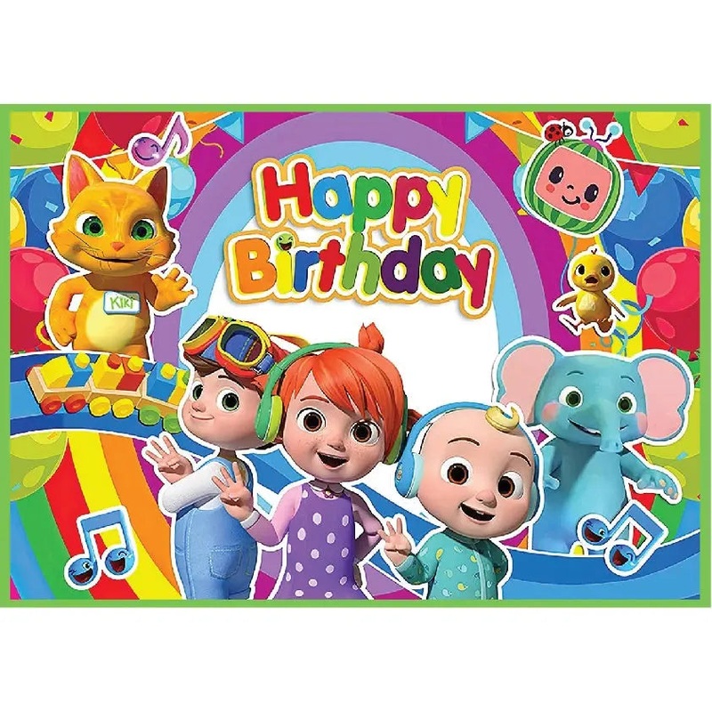 Cocomelon Edible Cake Image - A4 Size