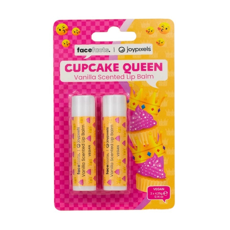 Cupcake Queen Vanilla Scented Lip Balm - 2 Pkt
