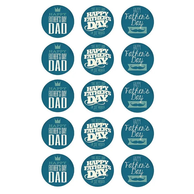 Fathers Day Edible Cupcake Images