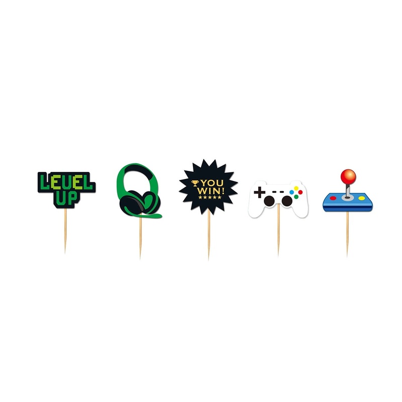 Gaming Cupcake Toppers - 10 Pkt
