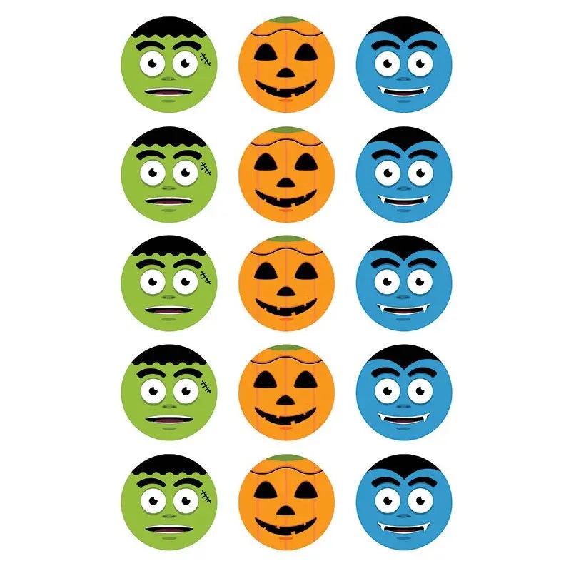 Halloween Faces Edible Cupcake Images