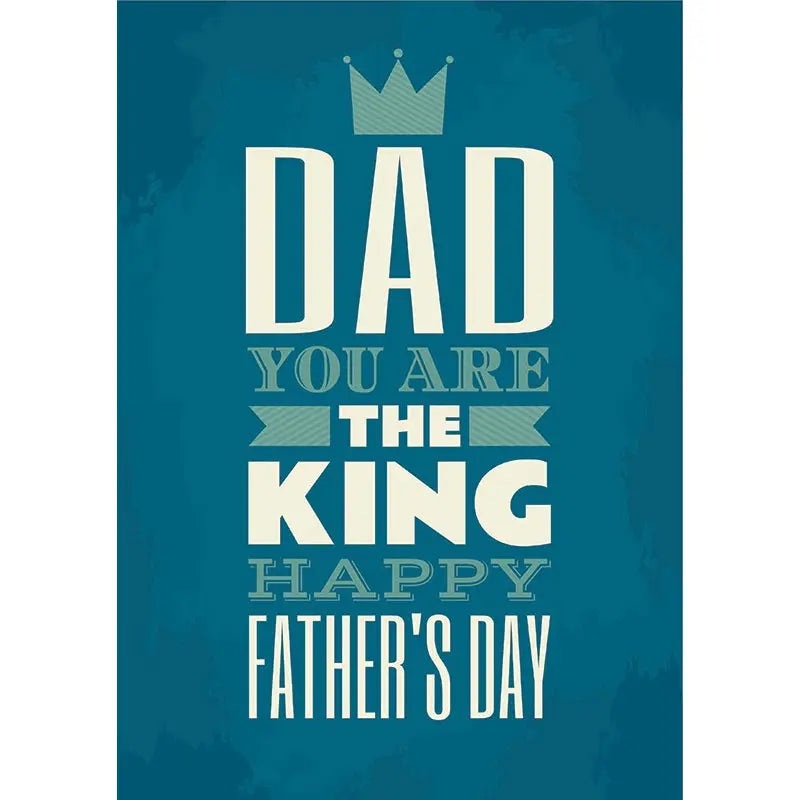 Happy Fathers Day King Edible Cake Image - A4 Size