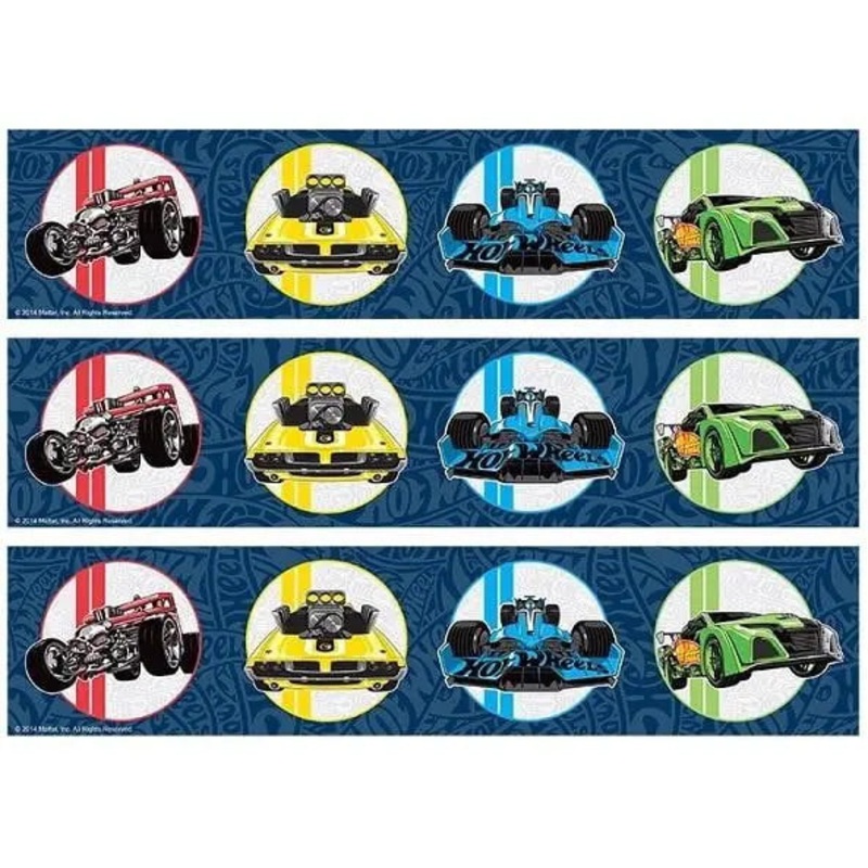 Hot Wheels Cake Strip Edible Images