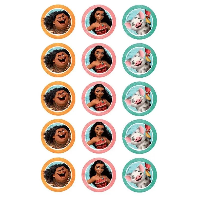 Moana Edible Cupcake Images