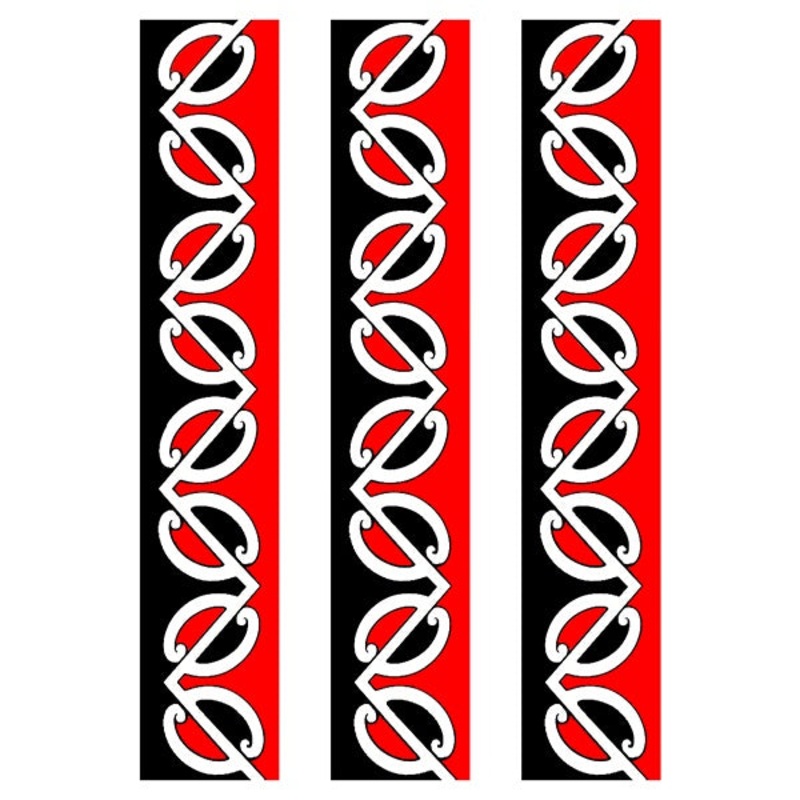 Mori Kowhaiwhai Pattern Cake Strip Edible Images