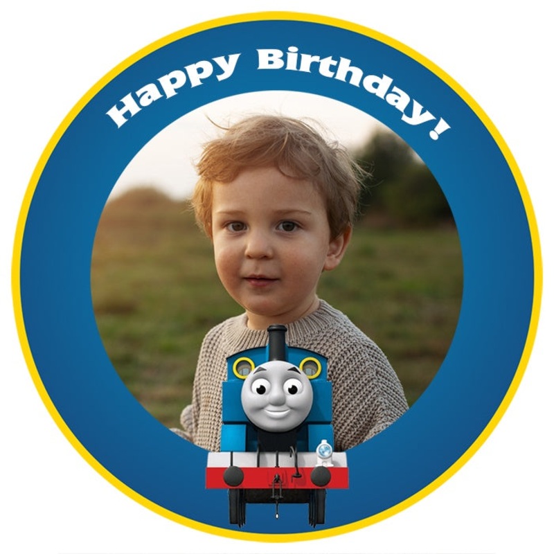 Personalised Thomas the Tank Engine Edible Cake Image