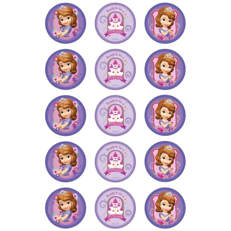 Princess Sofia Edible Cupcake Images
