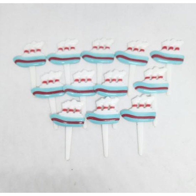 Reusable Boat Cupcake Toppers - 12 Pkt
