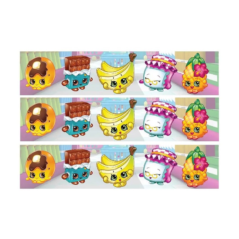 Shopkins Edible Cake Strip Images
