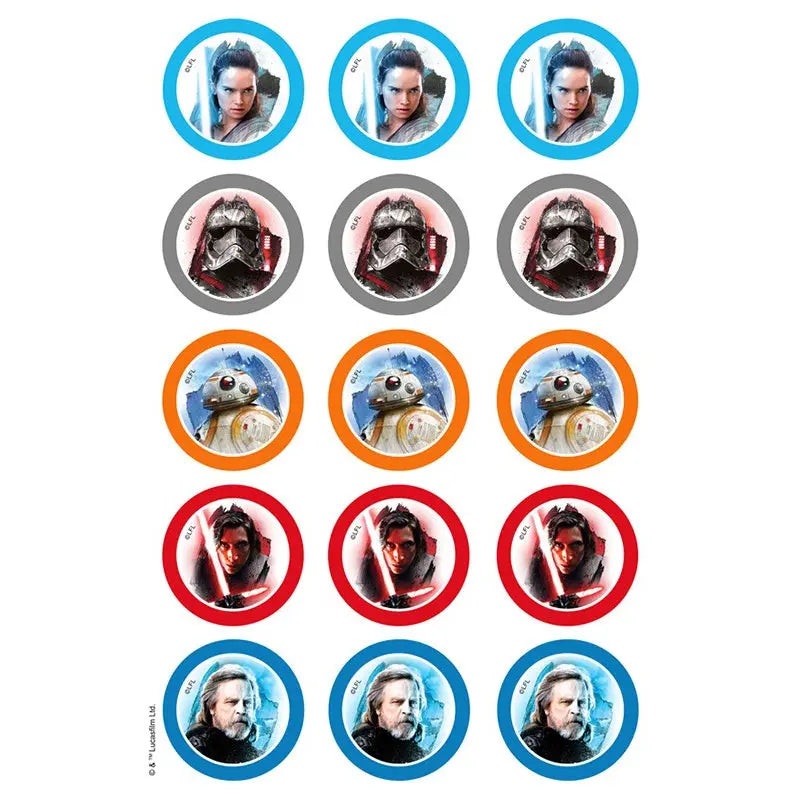 Star Wars VIII Edible Cupcake Images