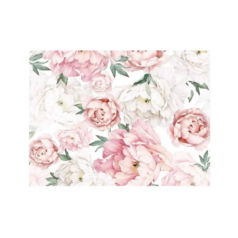 Vintage Peony Edible Cake Image - A4 Size