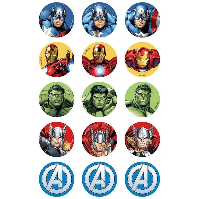 Avengers Edible Cupcake Images