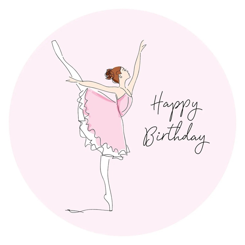 Ballerina Edible Cake Image