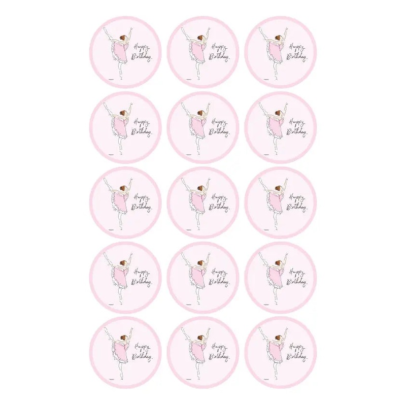 Ballerina Edible Cupcake Images