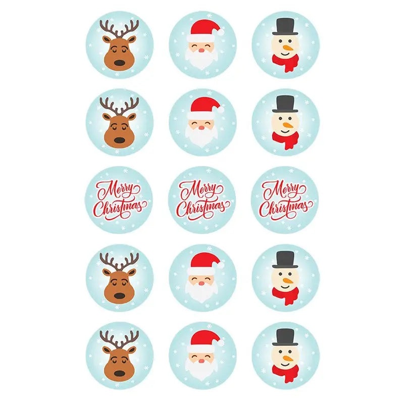 Christmas Character Edible Cupcake Images