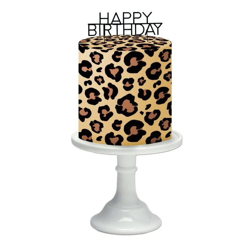 Leopard Edible Cake Wrap