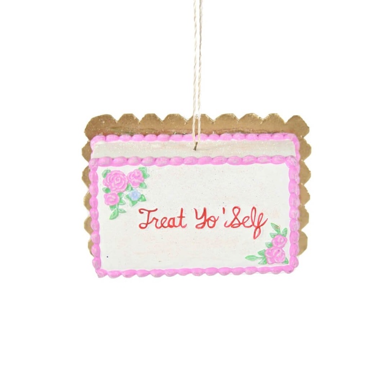 Treat Yo Self Sheet Cake Ornament 4.25"