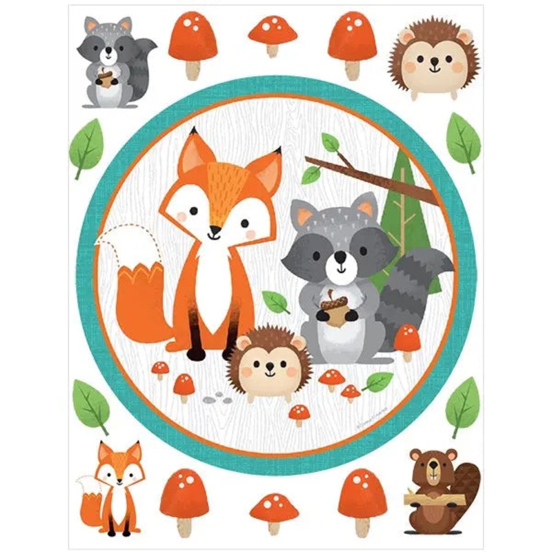 Woodland Edible Cake Image with FREE Edible Icons